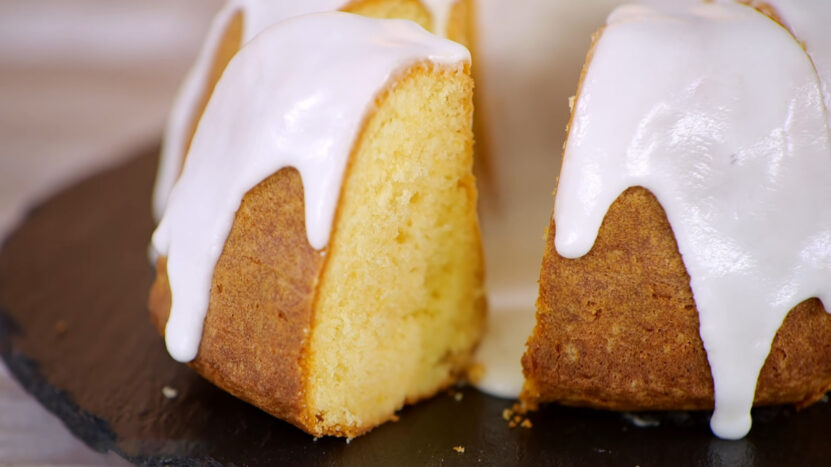 Lemon Yogurt Cake Close Up